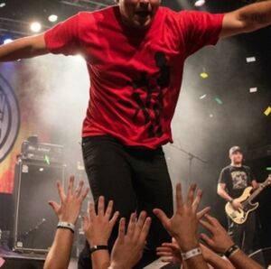 Men's Red Graphic T-Shirt